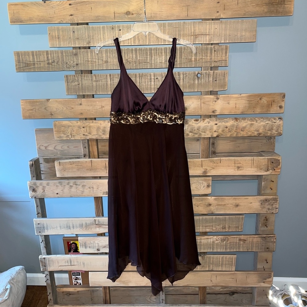 ABS Allen Schwartz Silk Cocktail Dress